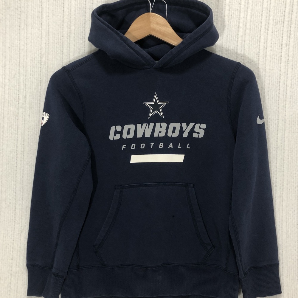Nike Dallas Cowboys NFL Equipment Training Hoodie Navy Blue Mens Medium